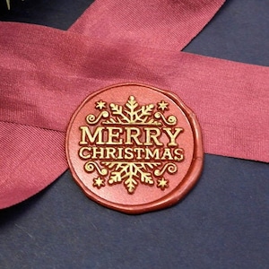 Wax Seal Stamp - 1Stk Merry Christmas Metallstempel / Hochzeitsstempel / Siegelstempel / Siegelstempel (WS657) - 85BT