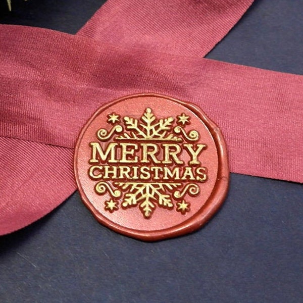 Wax Seal Stamp - 1pcs Merry Christmas Metal Stamp / Wedding Wax Seal Stamp / Sealing Wax Stamp (WS657) - 85BT