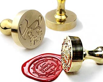 Large Size-Custom Wax Seal Stamp/Personalized Sealing Wax Stamp/Custom Design Your Own Wax Seal Stamp Wedding Wax Stamp/Metal Stamp(WS001-C)