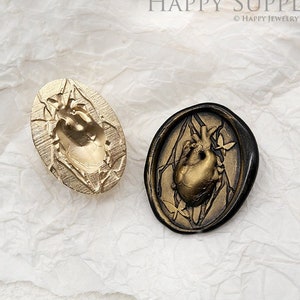 3D Wax Seal Stamp - 1pcs 3D Heart Butterfly Wax Seal Stamp / Custom Wax Seal Stamp / Wedding Sealing Wax Stamp (WS1121)