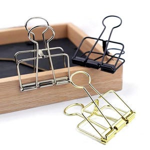 51mm / 32mm / 19mm Hollow Out Long Tail Clip, Binder Clip, Book Clip to Fixing Materials to Assist Creation