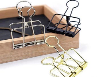 51mm / 32mm / 19mm Hollow Out Long Tail Clip, Binder Clip, Book Clip to Fixing Materials to Assist Creation