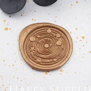 Wax Seal Stamp - 1pcs Universe Starry Sky Galaxy Moon Star Metal Stamp / Wedding Wax Seal Stamp / Sealing Wax Stamp (WS512) - 85BT