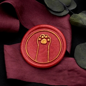 Wax Seal Stamp - 1Stk Katzenstempel / Hochzeitsstempel / Siegelstempel /Siegelstempel (WS778) - SC/BT (Größe: 25mm)