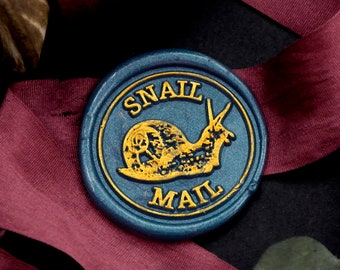 Wax Seal Stamp - 1pcs Snail Mail Metal Stamp / Wedding Wax Seal Stamp / Sealing Wax Stamp (WS766)