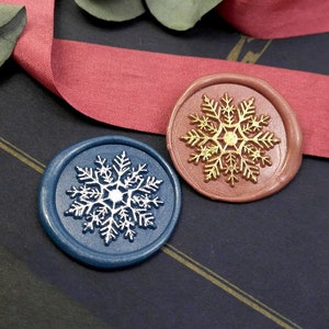 Wax Seal Stamp - 1pcs Snowflake Christmas Metal Stamp / Wedding Wax Seal Stamp / Sealing Wax Stamp (WS653) - 85BT