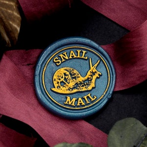 Wax Seal Stamp - 1pcs Snail Mail Metal Stamp / Wedding Wax Seal Stamp / Sealing Wax Stamp (WS766)