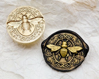 Timbre de sceau de cire 3D - 1pcs timbre de sceau de cire d'abeille 3D / timbre de sceau de cire personnalisé / timbre de cire à cacheter de mariage (WS1062)