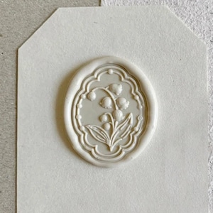 3D Wax Seal Stamp - 1pcs 3D Lily of  the Valley Metal Stamp / Wedding Wax Seal Stamp / Sealing Wax Stamp (WS916)