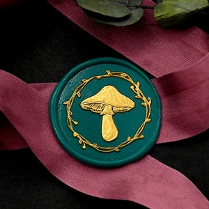 Wachsstempel - 1 Stk. Pilz Gartenstempel / Hochzeitsstempel / Siegelstempel (WS807) - SZ/BT