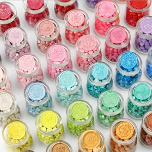 50/100pcs contas de cera de vedação contas de cera para selo de cera selo de convite de casamento embrulho de presente 70 + cores para escolher