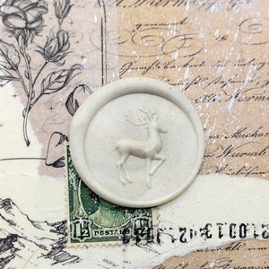 3D Wax Seal Stamp - 1pcs 3D Christmas Deer Metal Stamp / Wedding Wax Seal Stamp / Sealing Wax Stamp (WS1063)