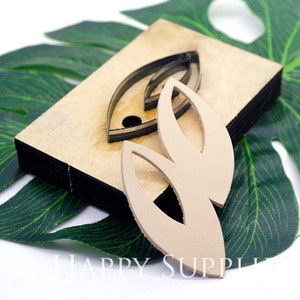 Fusiform cuero corte Die Pendiente / Regla de acero Metal Die Cutter / Cuero Troquelado Molde / Pendientes de Cuero / Corte Die Set