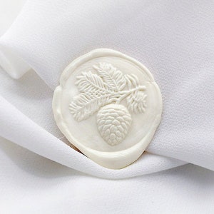 3D Wax Seal Stamp - 1pcs 3D Christmas Pine Cones Metal Stamp / Wedding Wax Seal Stamp / Sealing Wax Stamp (WS1064)