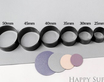 20-55mm (dia) Circle Leather Cutting Die Earring / Round Leather Die Cut Mold / Leather Earrings Die Cutter / Polymer Clay Cutters