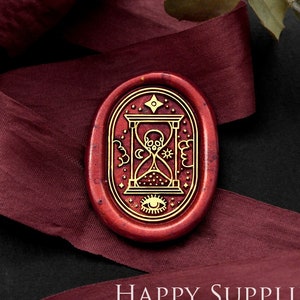 Wax Seal Stamp - 1 Stk. Skull Hourglass Flasche Galaxy Universe Metallstempel / Hochzeitswachs siegelstempel / Siegelstempel (WS1037)
