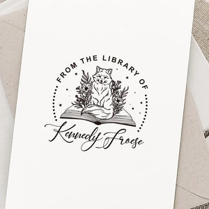 Bibliothek Stempel Personalisiert, Buch Stempel Personalisiert, Lehrer Stempel, Aus der Bibliothek von Stempel, Selbstfärbender Buch Präge Stempel
