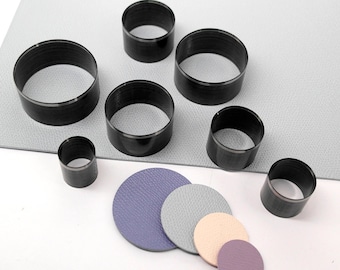 2mm-100mm (dia) Circle Leather Cutting Die Earring / Round Leather Die Cut Mold / Leather Earrings Die Cutter / Polymer Clay Cutters