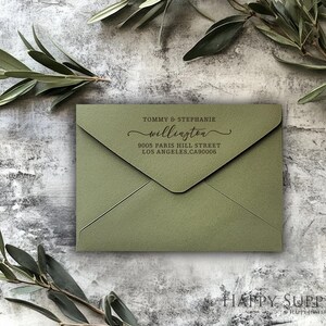 Timbro personalizzato per indirizzo di ritorno, timbro autoinchiostrante, timbro in gomma, timbro personalizzato per indirizzo per matrimonio