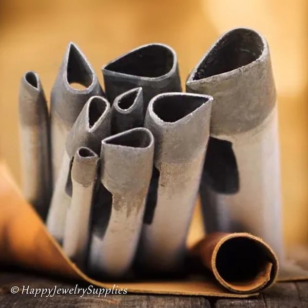 Perforadora de agujeros en forma de lágrima de 3 mm a 39 mm para artesanías de cuero, herramienta para cuero, perforadora, herramientas para artesanías de cuero, herramienta de acero resistente para cuero.