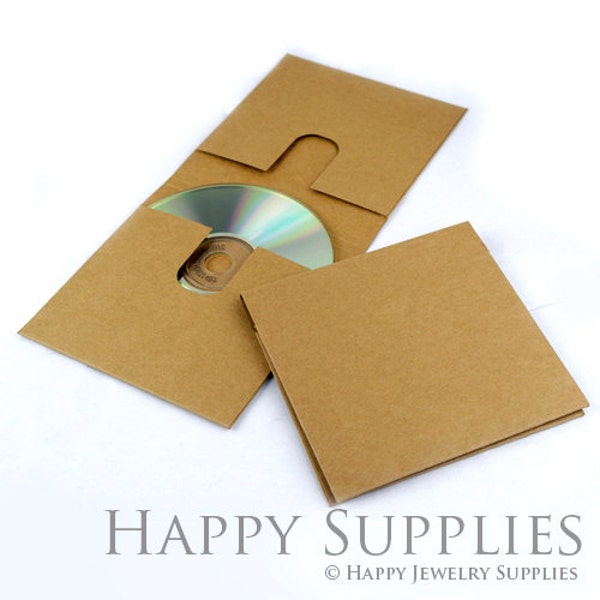 Simple Double Handmade Duplex Kraft Paper CD Case (Bulk Order Available)