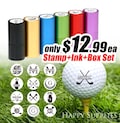 Custom Golf Ball Stamp Box, Personalized Golf Stamps, Gift for Golfer, Golf Ball Marker, Golf Accessories, Gifts For Men, Fathers Day Gift