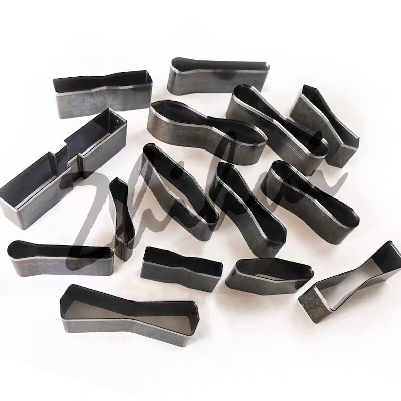 Zipper Punch Set of 15pcs Zipper Holder Leather Cutting Die Earring Clicker Steel Leather Die Cut Mold Leather Die Cutter