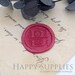 1pcs 30mm Custom Initial Alphabet Sealing Wax Seal Stamp,Personalized Monogram Calligraphy Wedding Invitation Letter Metal Stamp(WS540) 