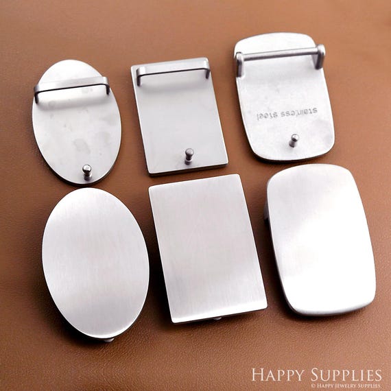 Stainless Plain Belt Buckle Fastener Leather Hardwares Buckles, Leather Craft Belt Fitting, Men Leather Belt Belt Buckle