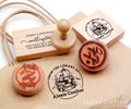 Custom LOGO Stamps, Personalised Large Stamp, Any Size/Design, Custom Rubber Stamp, Business Logo Stamp, Book Stamp, Wedding Stamp product logo