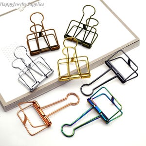 51 mm / 32 mm / 19 mm aushöhlen Long Tail Clip, Binder Clip, Buchclip zur Befestigung von Materialien zur Unterstützung der Kreation