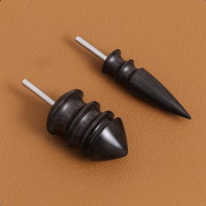 Levigatrice per bordi in pelle, legno di ebano nero, utensile per lavorazione della pelle tipo Dremel