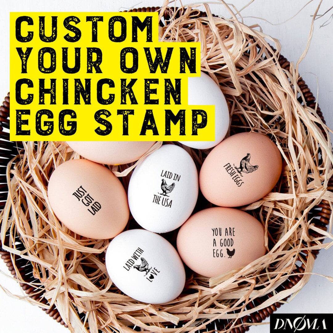 Egg Stamp Custom Egg Stamp Custom Egg Carton Stamp Fresh Etsy