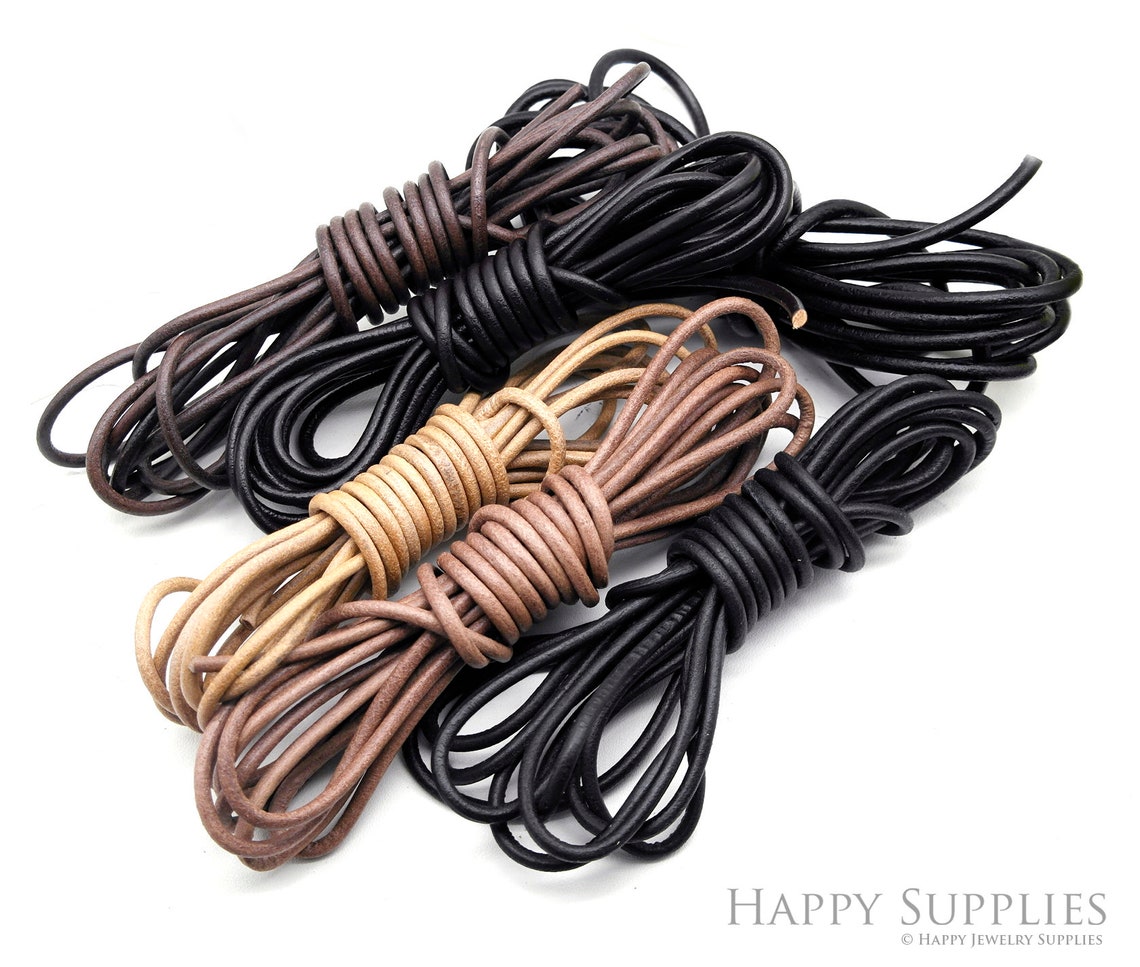 Vegetable Tanned Leather String (1.5/2/2.5/3/4/5/6mm 5meters) Leather ...