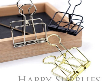 Project Craft Small Stainless Steel Metal Bulldog Clips, Antique Brass  Color, 1 in. (6-Pack)