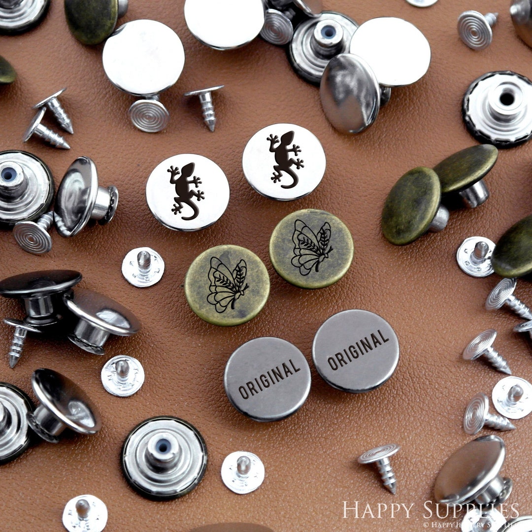 Custom Brand Logo, Custom Jeans Jackets Button, Jeans Rivet, Metal Tack ...