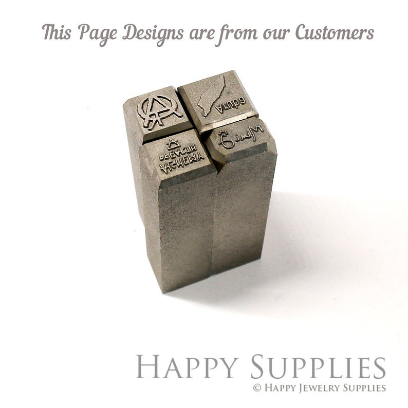 Custom Metal Stamp Jewelry Metal Jewelry Stamp Logo Metal Etsy