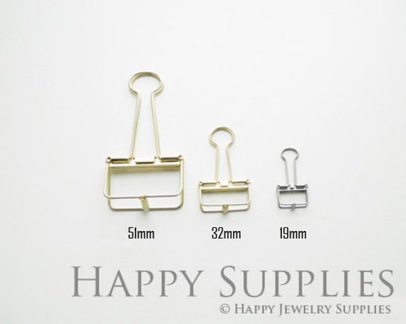 51mm / 32mm / 19mm Vintage Style Hollow Out Long Tail Clip 