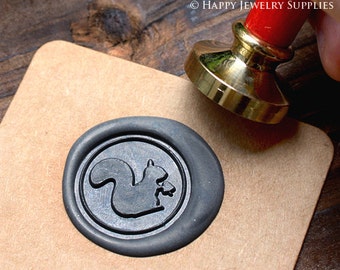 Wax Seal Stamp - 1pcs Squirrel Metal Stamp / Wedding Wax Seal Stamp / Sealing Wax Stamp (WS038)