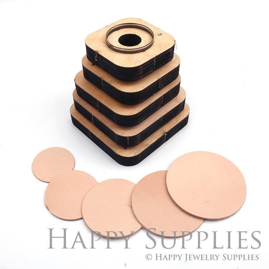 20100mm dia Wooden Circle Leather Cutting Die / Round Leather Die Cut
