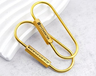Custom Brass Key Rings Unique Key Ring Maker, Brass Carabiner Keychain Brass Key Ring Key Carabiner, Cute Carabiner Keychain Clip Key Ring
