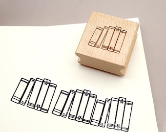 Reading Books Planner Stamp, Daily Planner Rubber Stamp, Journal Wooden Stamp Set, Week Books stamp, Journal Calendar stamp