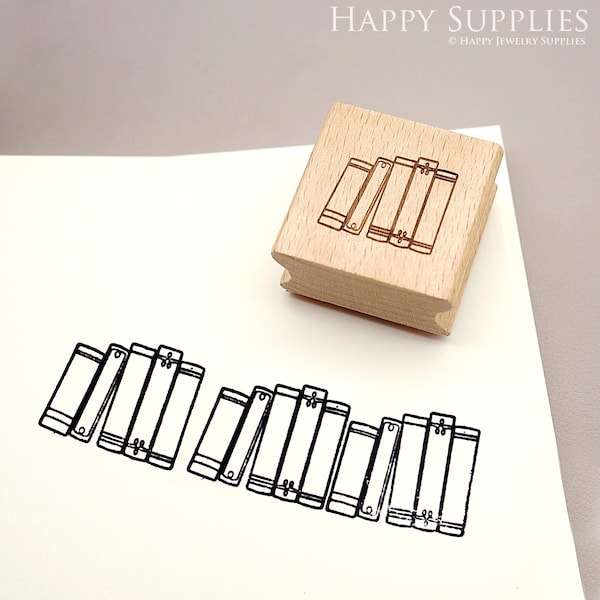 Reading Books Planner Stamp, Daily Planner Rubber Stamp, Journal Wooden Stamp Set, Week Books stamp, Journal Calendar stamp
