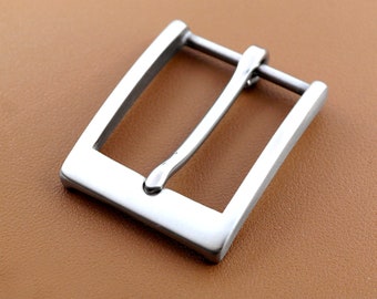 40 mm/35 mm roestvrijstalen riemgesp, mat afgewerkte leren gesp, leren riembevestigingsmateriaal, leren ambachtelijke riemfitting