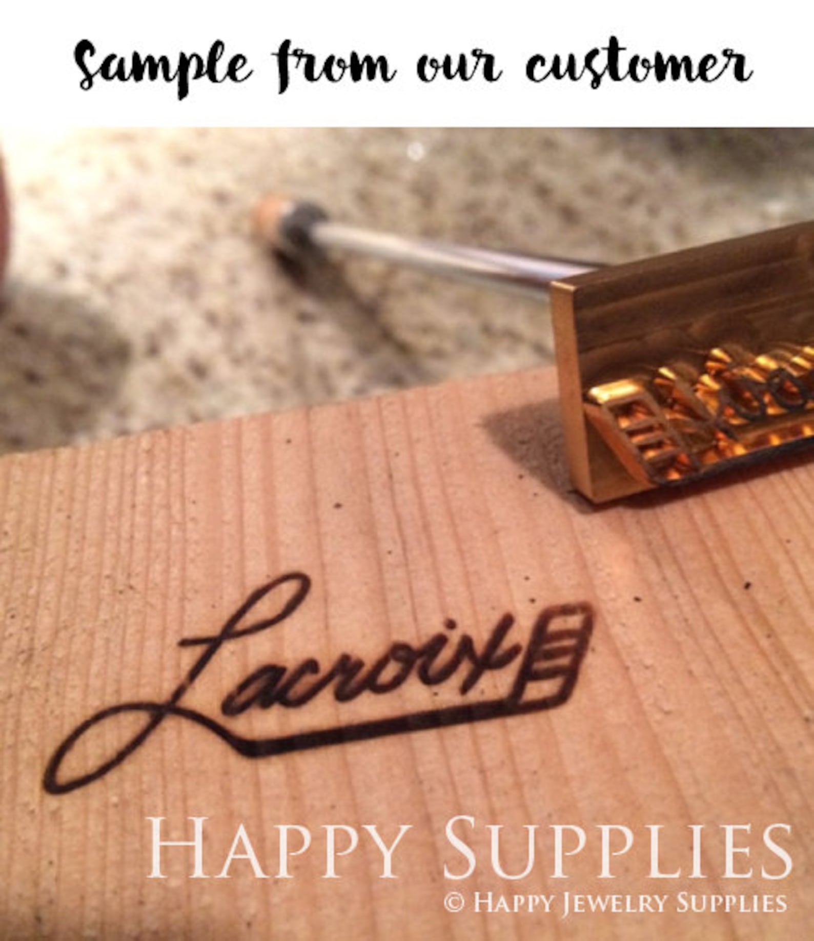 Custom Branding Iron, Signature Branding Iron, Wood Branding Iron