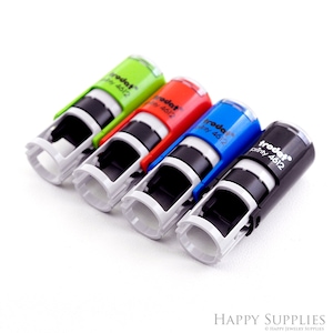 Small Custom Logo Stamp Half Inch Wood Loyalty Stamp Self Inking Little