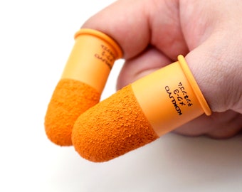 2pcs Finger Protector/ Rubber Finger Cots/ Finger Guard Leather Working Essential/ Needle Felting Sewing Stitching Leathercraft Fabric Craft