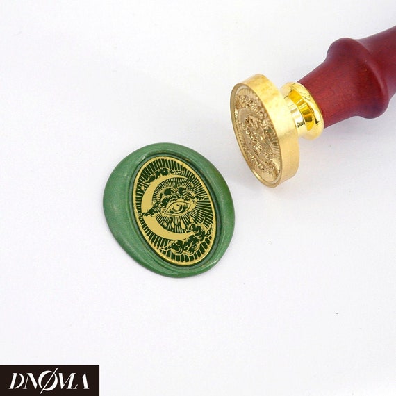 Wax Seal Stamp Set, Vintage 4 Pieces Magic Bottle, Moon Flower Plant  Sealing Wax Stamp Heads + 1 Wooden Handle Sealing Stamp Kit