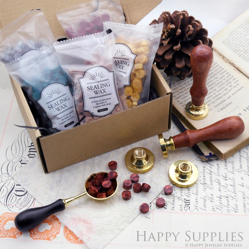 Mystery Box Wax Seal Stamp Kit Box, Junk Journal Kit Supplies image 4