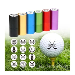 Aangepaste golfbalstempeldoos, gepersonaliseerde golfstempels, cadeau voor golfer, golfbalmarkering, golfaccessoires, cadeaus voor mannen, Vaderdagcadeau